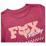 FOX Womens Checker Baby Tee - Berry