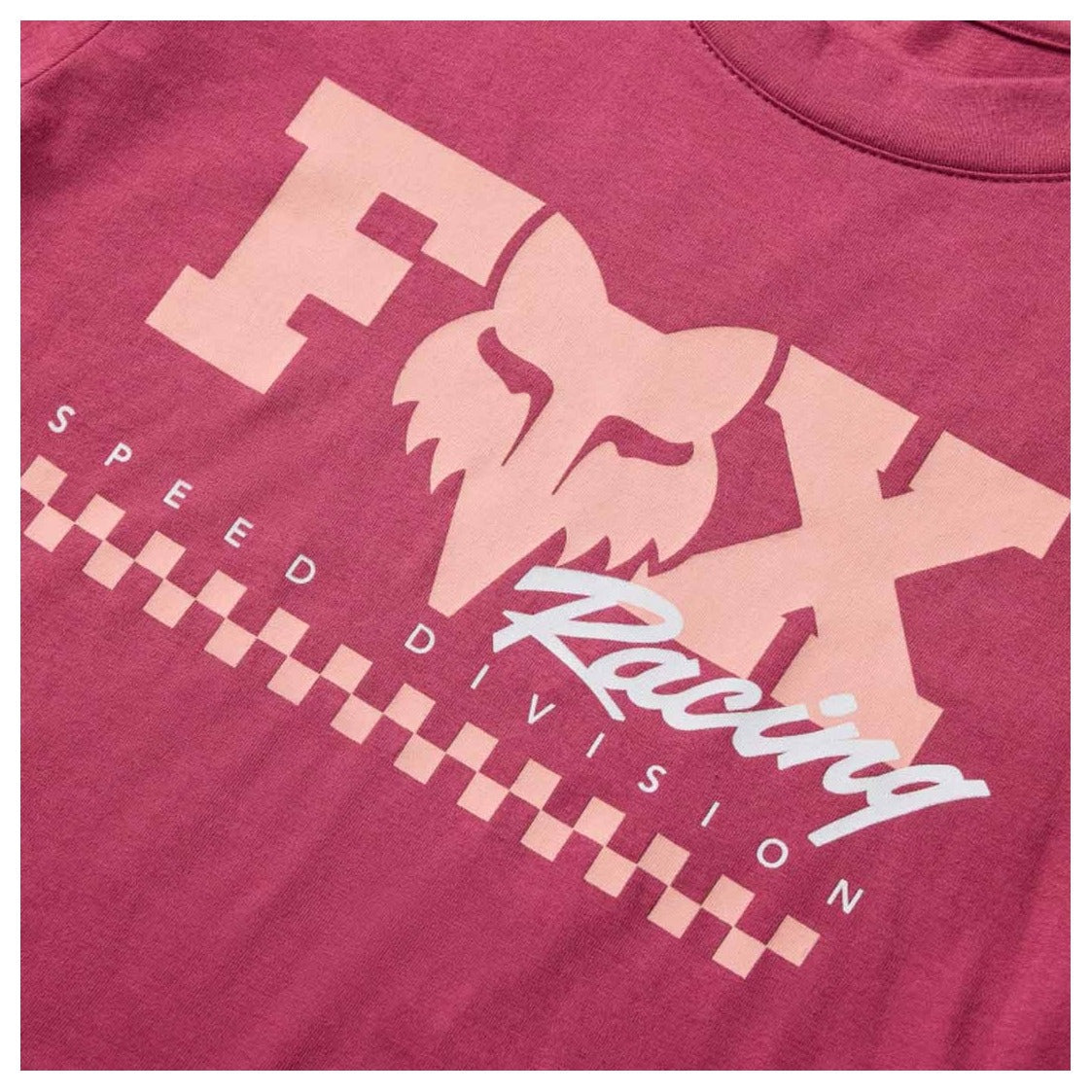 FOX Womens Checker Baby Tee - Berry