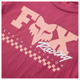 FOX Womens Checker Baby Tee - Berry