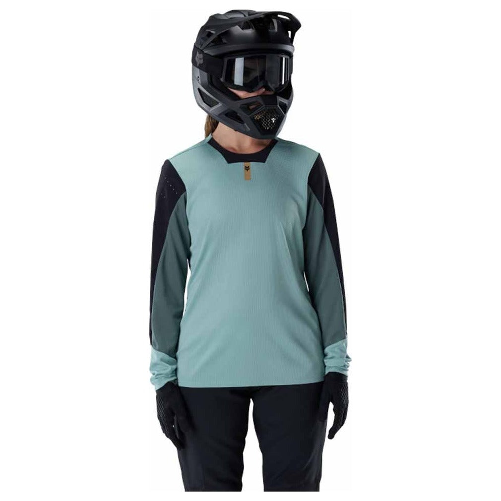 FOX Womens Defend Long Sleeve Jersey - Arctic Blue