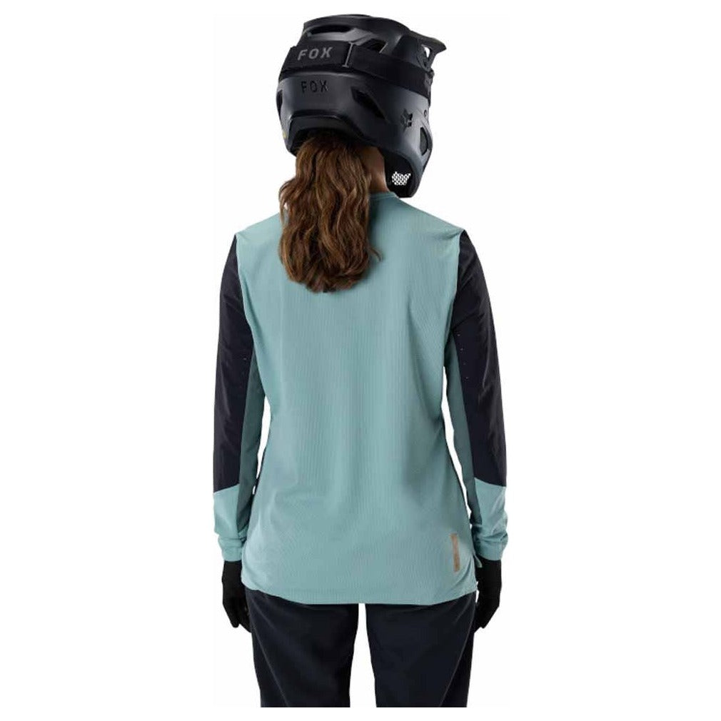 FOX Womens Defend Long Sleeve Jersey - Arctic Blue