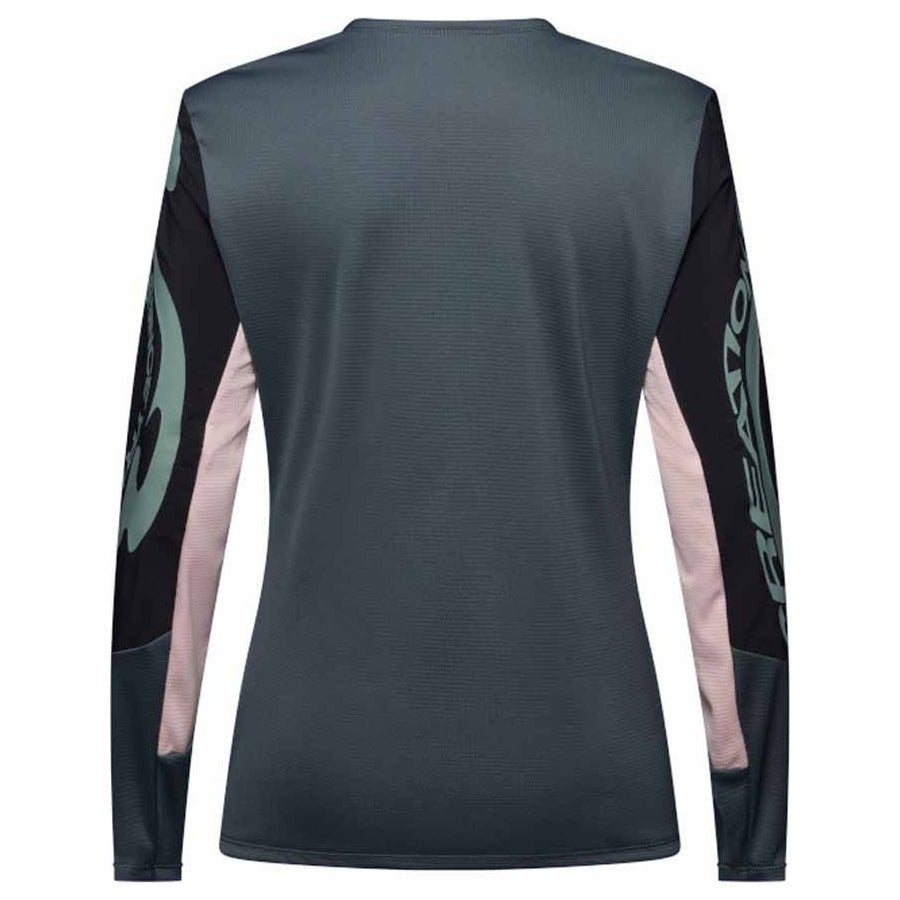 FOX Womens Defend Long Sleeve Jersey Creation - Deep Cobalt Blue