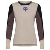 FOX Womens Defend Long Sleeve Jersey Park - Chalk White