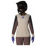 FOX Womens Defend Long Sleeve Jersey Park - Chalk White