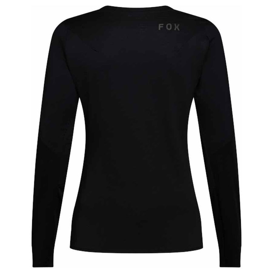 FOX Womens Flexair Long Sleeve Jersey - Black