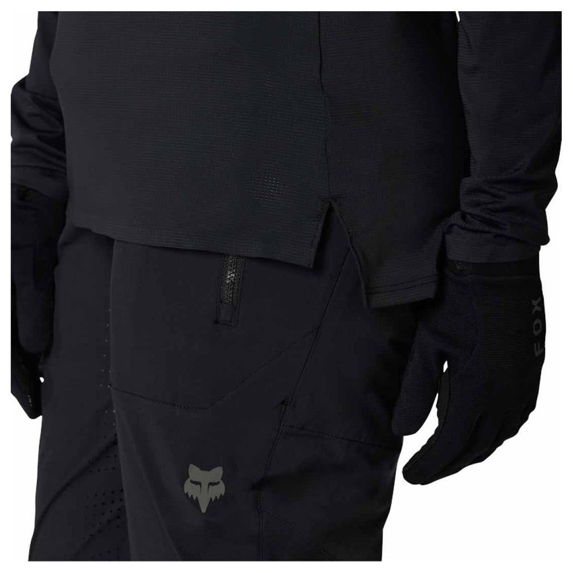 FOX Womens Flexair Long Sleeve Jersey - Black