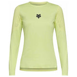 FOX Womens Flexair Long Sleeve Jersey - Lime Green
