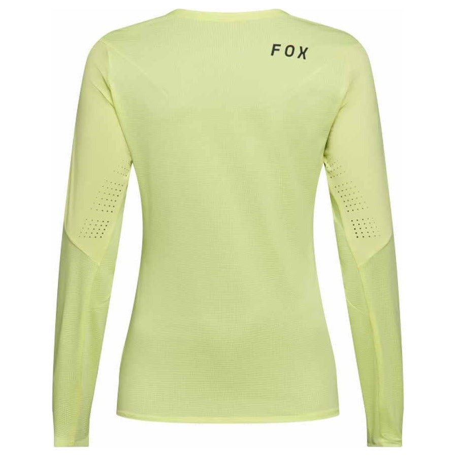 FOX Womens Flexair Long Sleeve Jersey - Lime Green