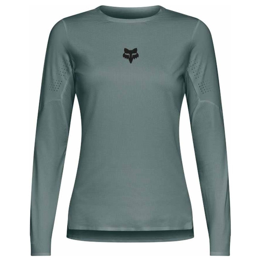 FOX Womens Flexair Long Sleeve Jersey - Sage Green