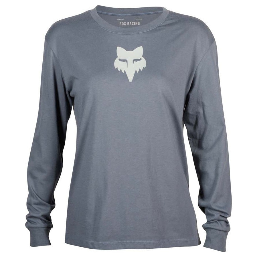 FOX Womens Fox Head Long Sleeve Basic Tee - Citadel Blue