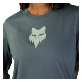 FOX Womens Fox Head Long Sleeve Basic Tee - Citadel Blue