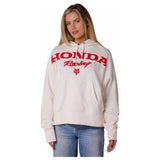 FOX Womens Honda Fleece Pullover - Off White