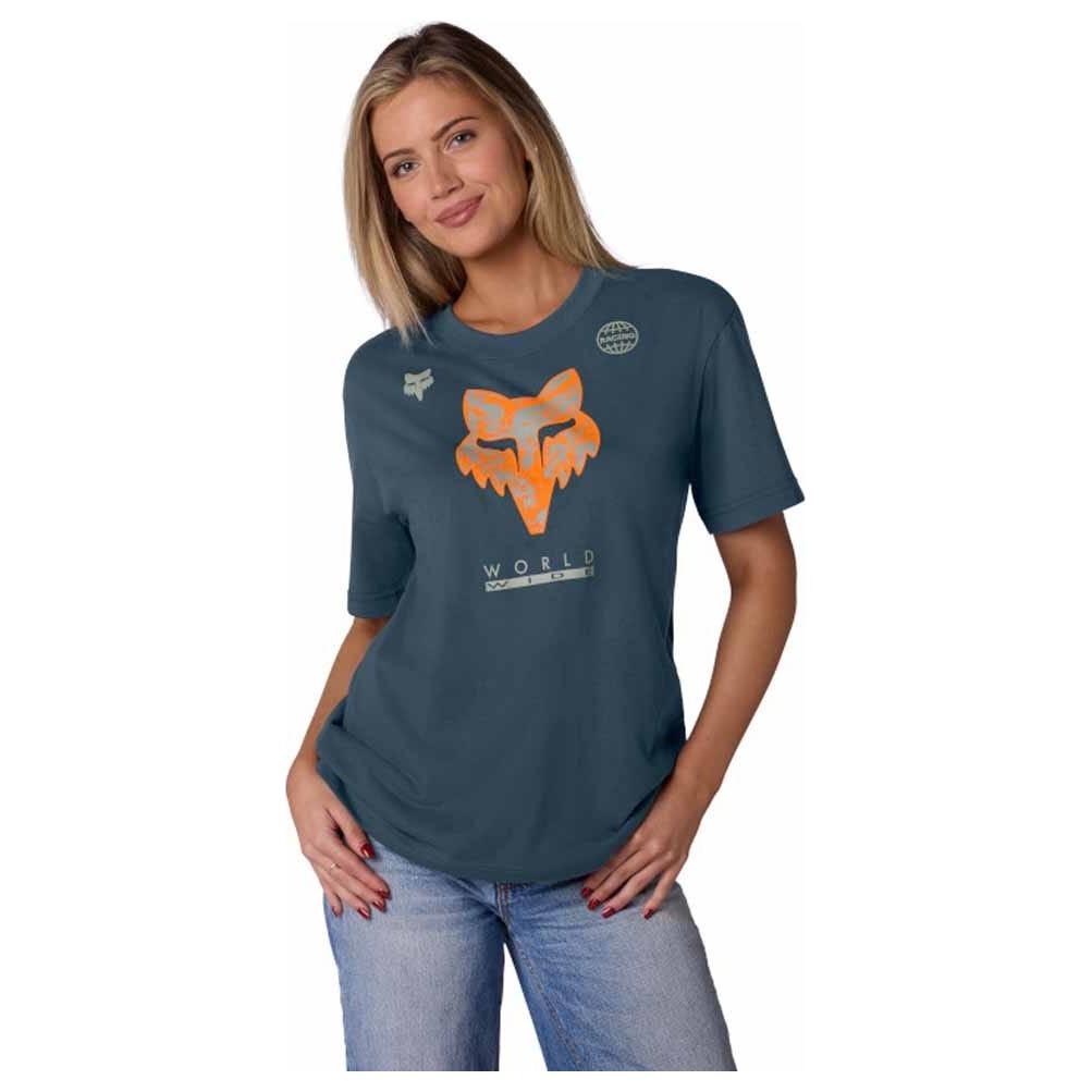 FOX Womens Image Print Tee - Deep Cobalt Blue