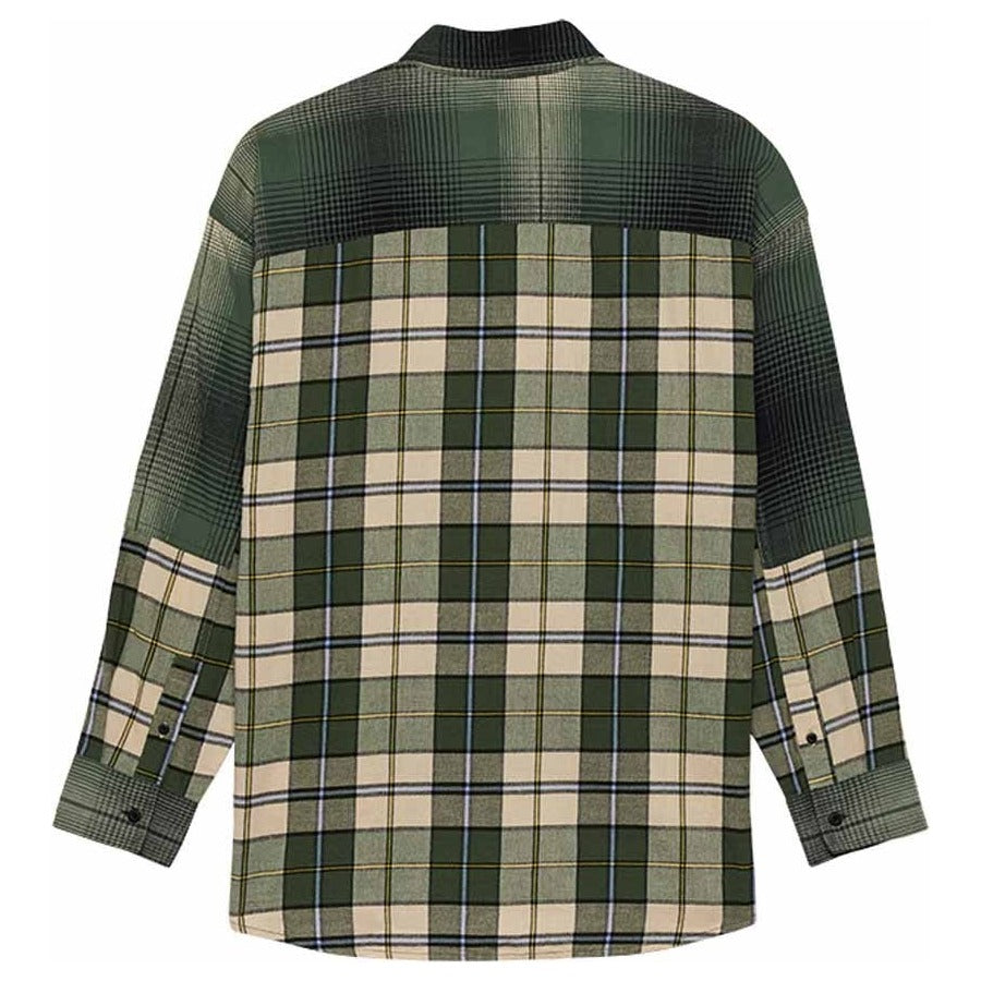 FOX Womens Oversized Flannel Shirt - Heather Green