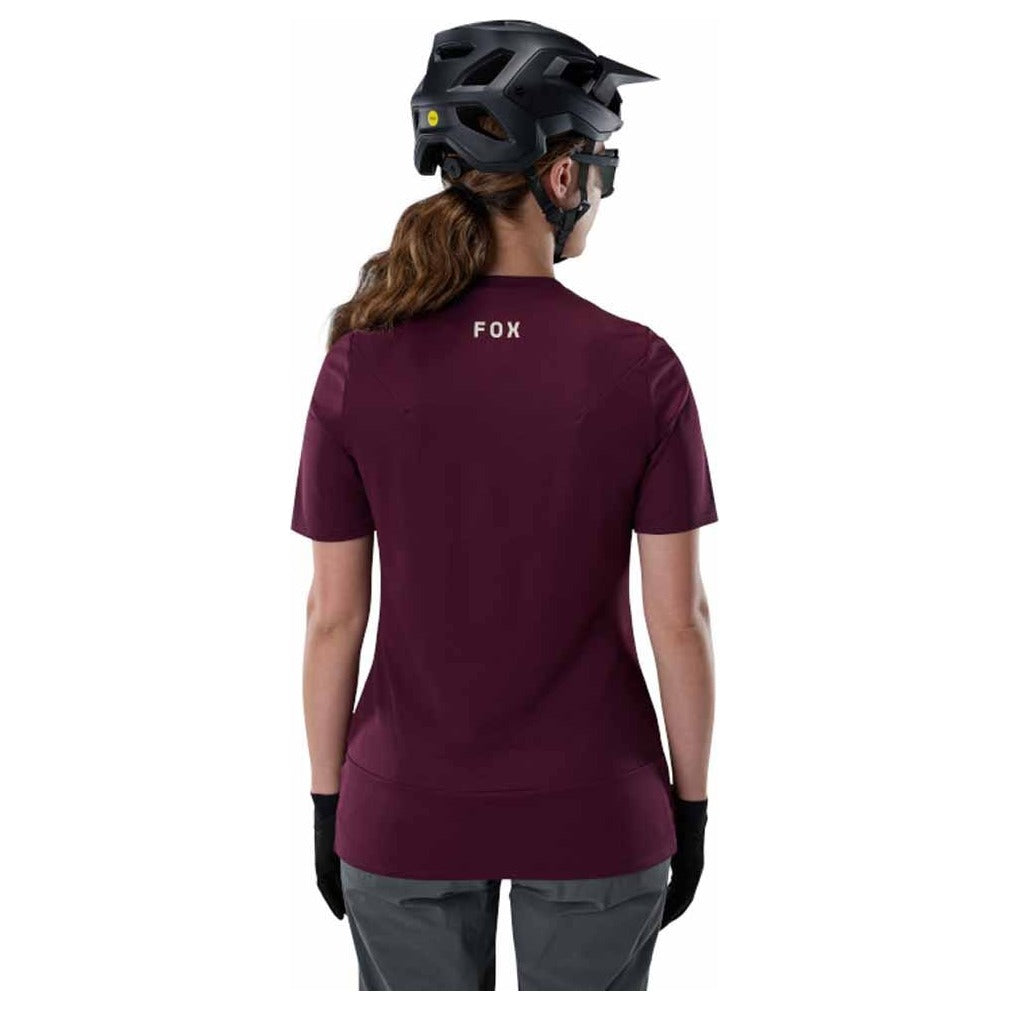 FOX Womens Ranger Fox Head Jersey - Dark Maroon