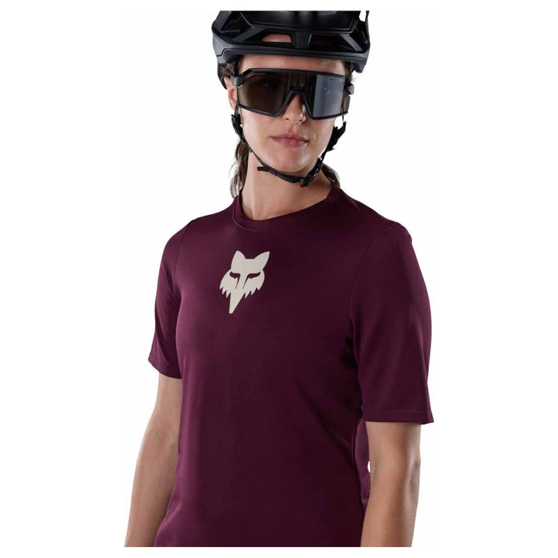 FOX Womens Ranger Fox Head Jersey - Dark Maroon