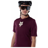 FOX Womens Ranger Fox Head Jersey - Dark Maroon