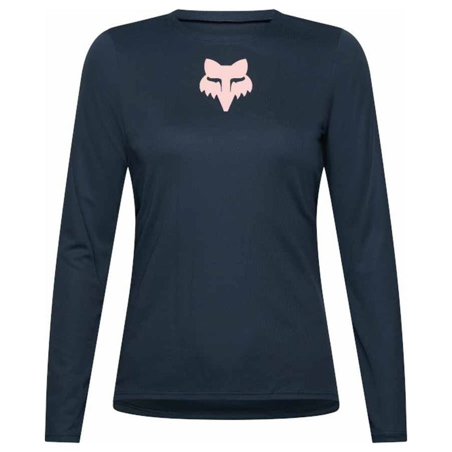 FOX Womens Ranger Fox Head Long Sleeve Jersey - Galaxy Blue