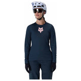 FOX Womens Ranger Fox Head Long Sleeve Jersey - Galaxy Blue