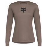FOX Womens Ranger Fox Head Long Sleeve Jersey - Nutmeg Brown