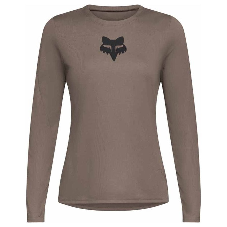FOX Womens Ranger Fox Head Long Sleeve Jersey - Nutmeg Brown