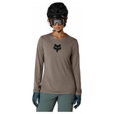 FOX Womens Ranger Fox Head Long Sleeve Jersey - Nutmeg Brown
