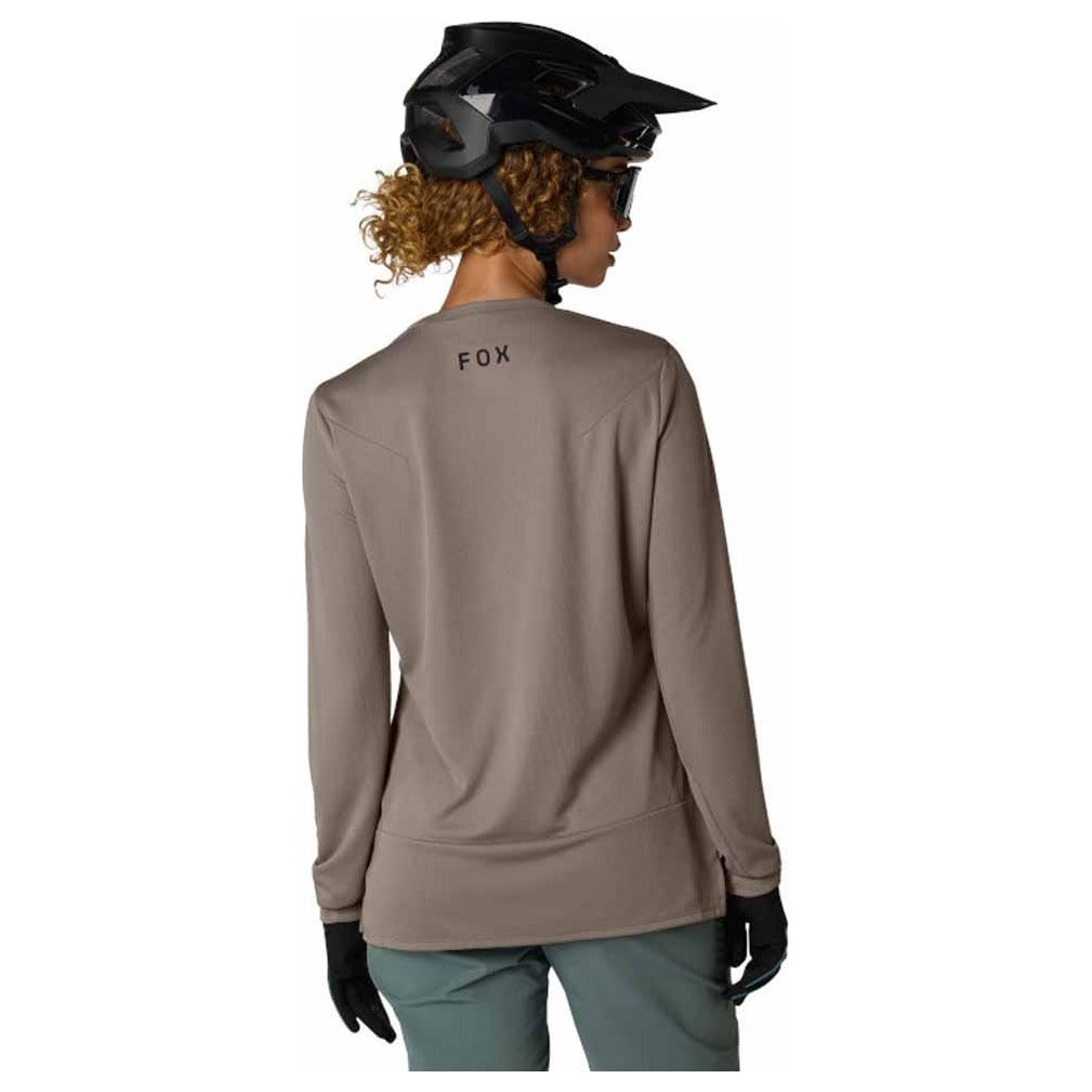 FOX Womens Ranger Fox Head Long Sleeve Jersey - Nutmeg Brown
