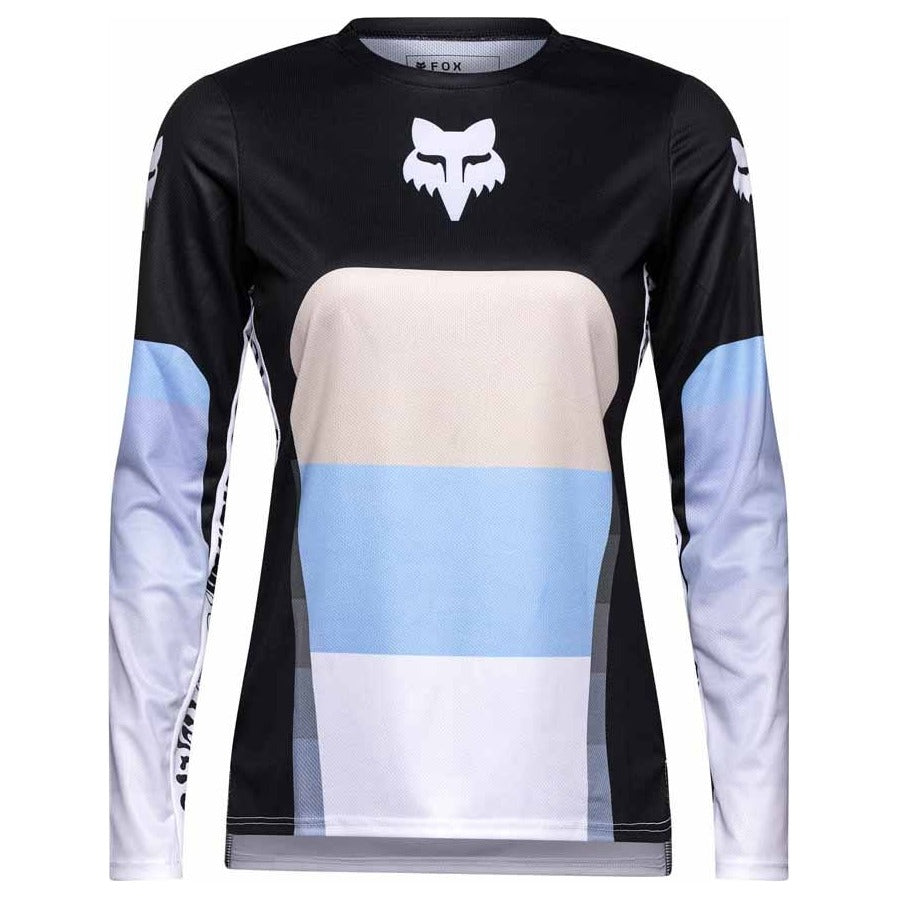 FOX Womens Ranger Grid Long Sleeve Jersey - Black