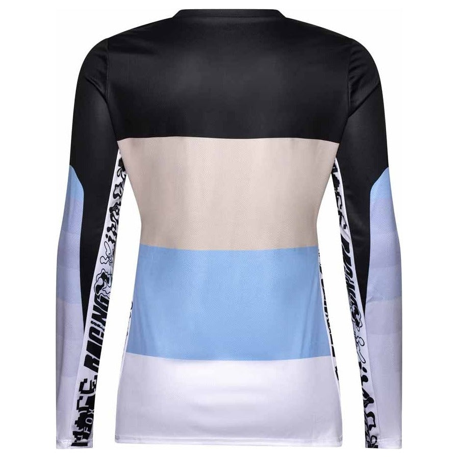 FOX Womens Ranger Grid Long Sleeve Jersey - Black