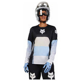 FOX Womens Ranger Grid Long Sleeve Jersey - Black