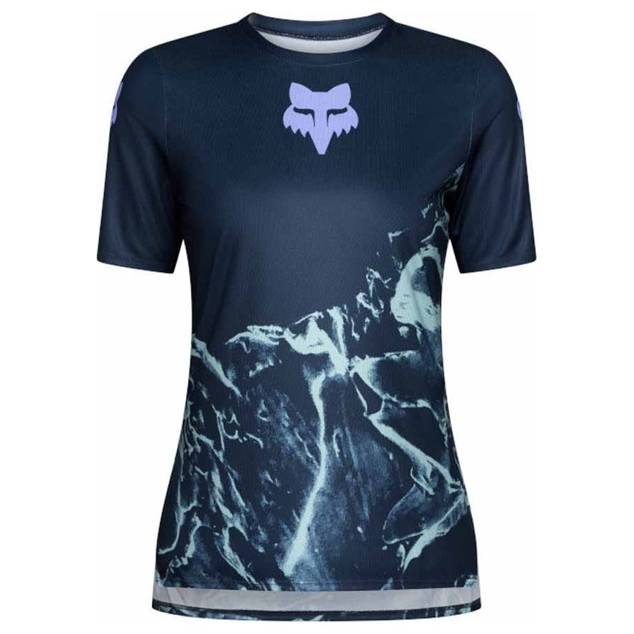 FOX Womens Ranger Jersey Image Print - Arctic Blue