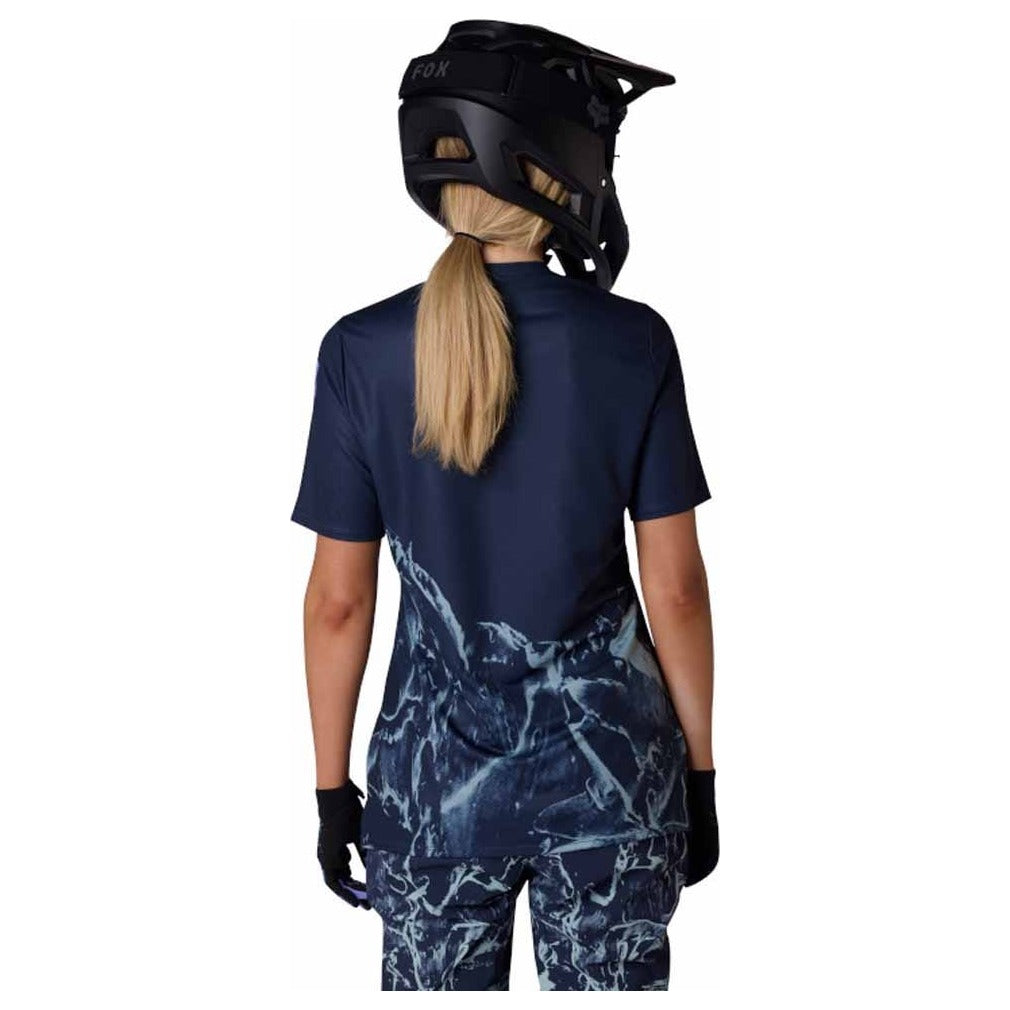 FOX Womens Ranger Jersey Image Print - Arctic Blue