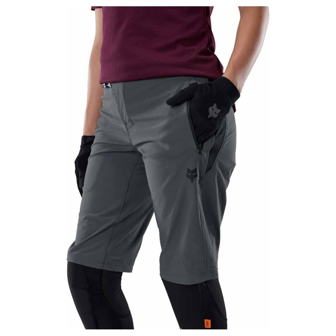 FOX Womens Ranger Lined Shorts - Dark Shadow Grey
