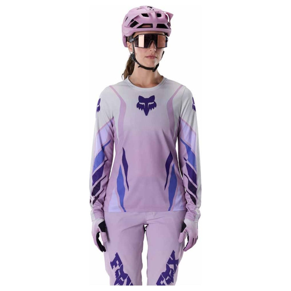 FOX Womens Ranger Long Sleeve Jersey Foundry - Lavender Drift