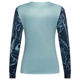 FOX Womens Ranger Long Sleeve Jersey Image Print - Arctic Blue