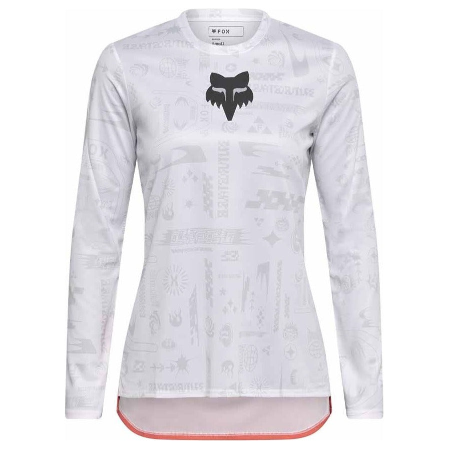 FOX Womens Ranger Lunar Long Sleeve Special Edition Jersey - White