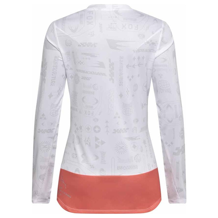 FOX Womens Ranger Lunar Long Sleeve Special Edition Jersey - White