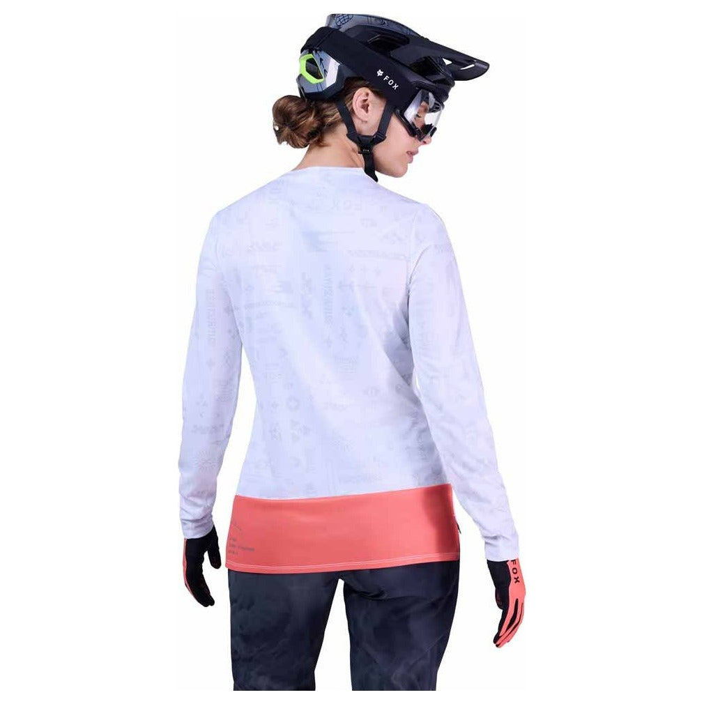FOX Womens Ranger Lunar Long Sleeve Special Edition Jersey - White
