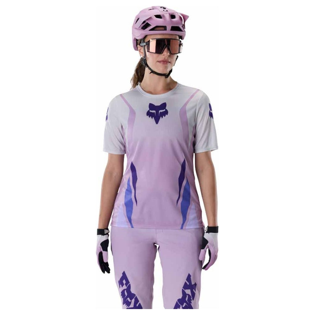 FOX Womens Ranger Short Sleeve Jersey Foundry - Lavender Drift