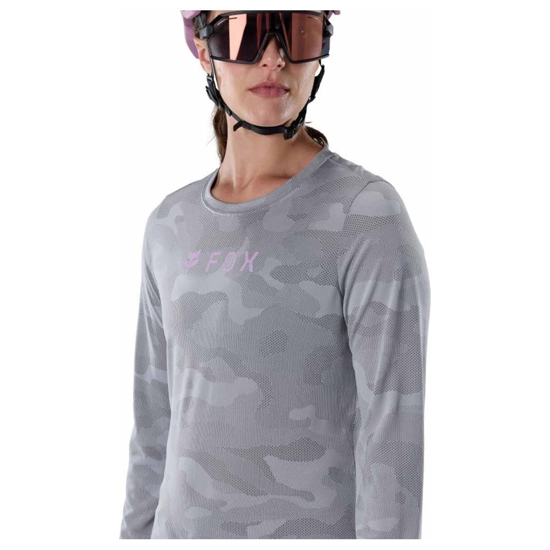 FOX Womens Ranger TruDri Long Sleeve Jersey - Pewter Grey