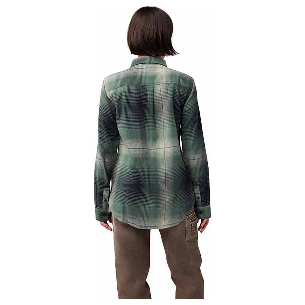 FOX Womens Traildust Flannel Shirt - Heather Green