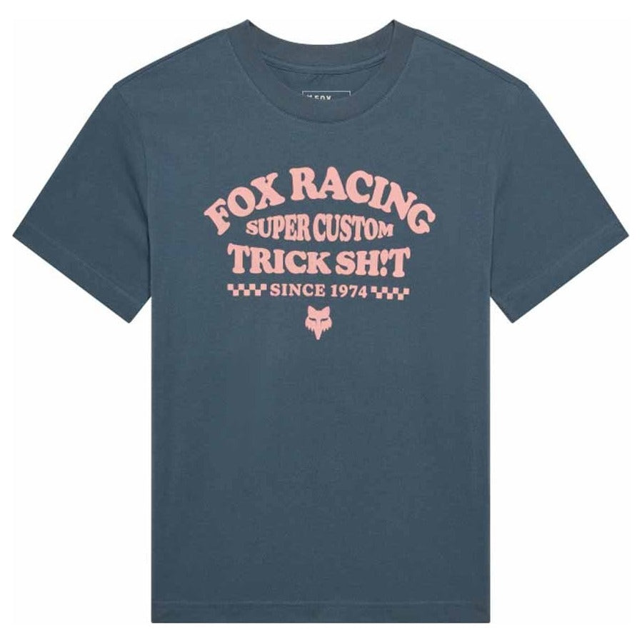 FOX Womens Trick Tee - Deep Cobalt Blue