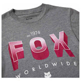 FOX Youth Block Tee - Heather Dark Grey