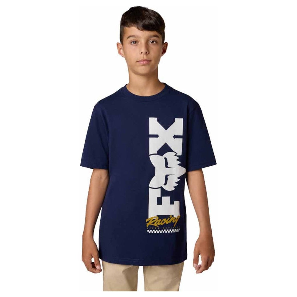 FOX Youth Checker Tee - Navy