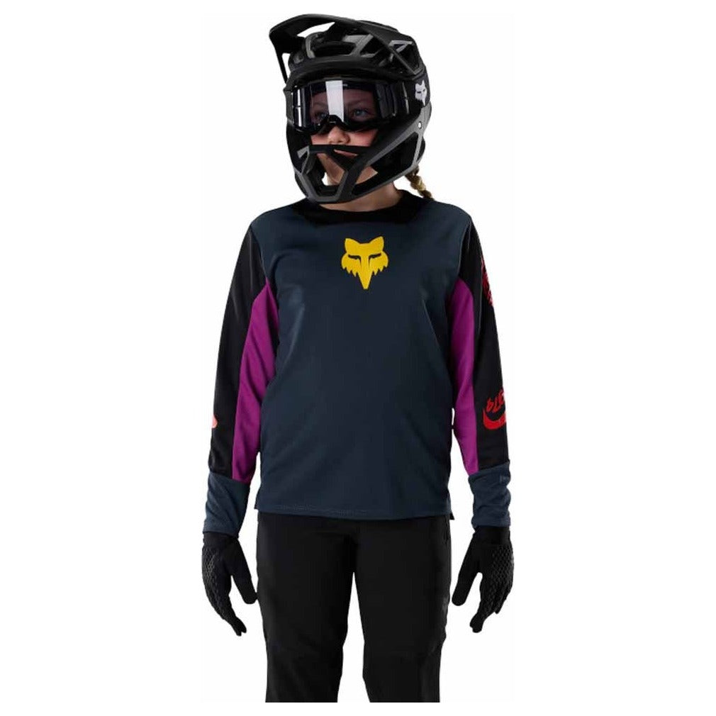 FOX Youth Defend Long Sleeve Jersey Creation - Galaxy Blue