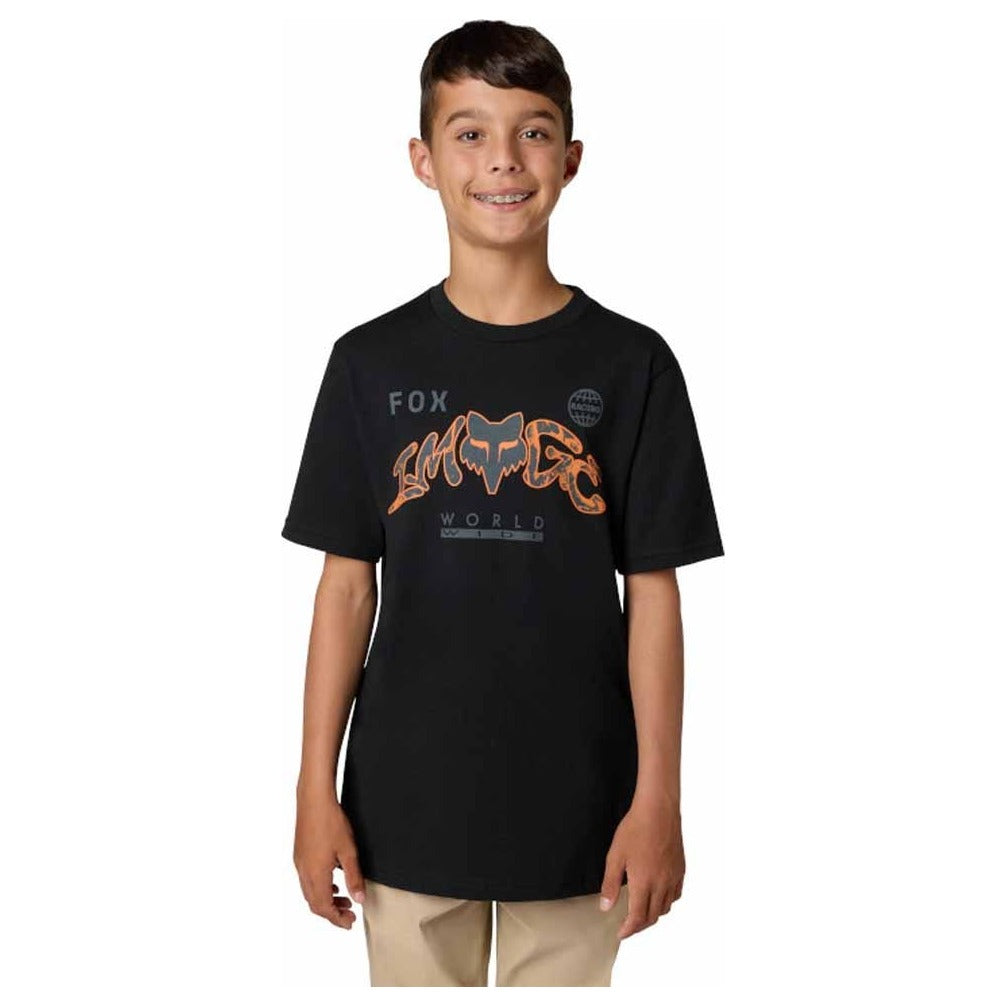 FOX Youth Image Print Tee - Ultra Black
