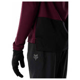FOX Youth Ranger Fox Head Long Sleeve Jersey - Dark Maroon