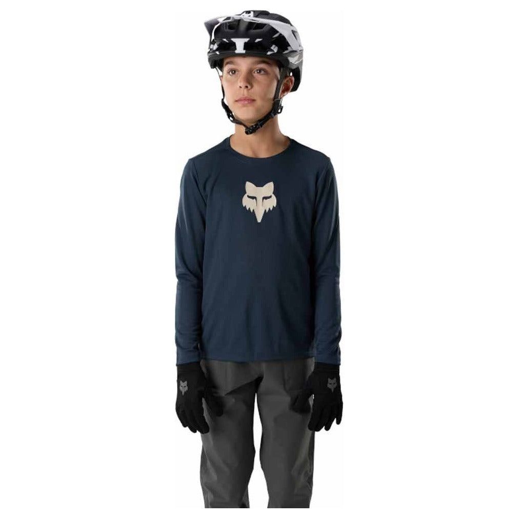 FOX Youth Ranger Fox Head Long Sleeve Jersey - Galaxy Blue