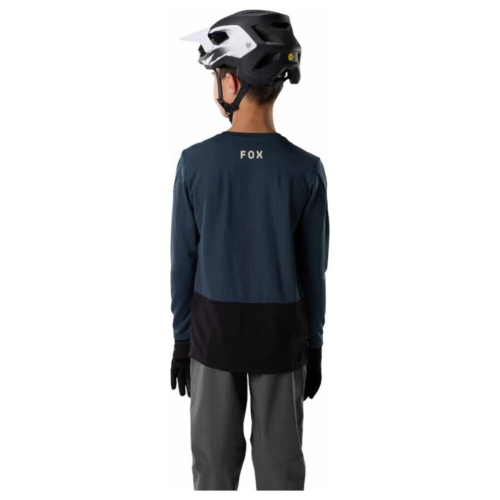 FOX Youth Ranger Fox Head Long Sleeve Jersey - Galaxy Blue