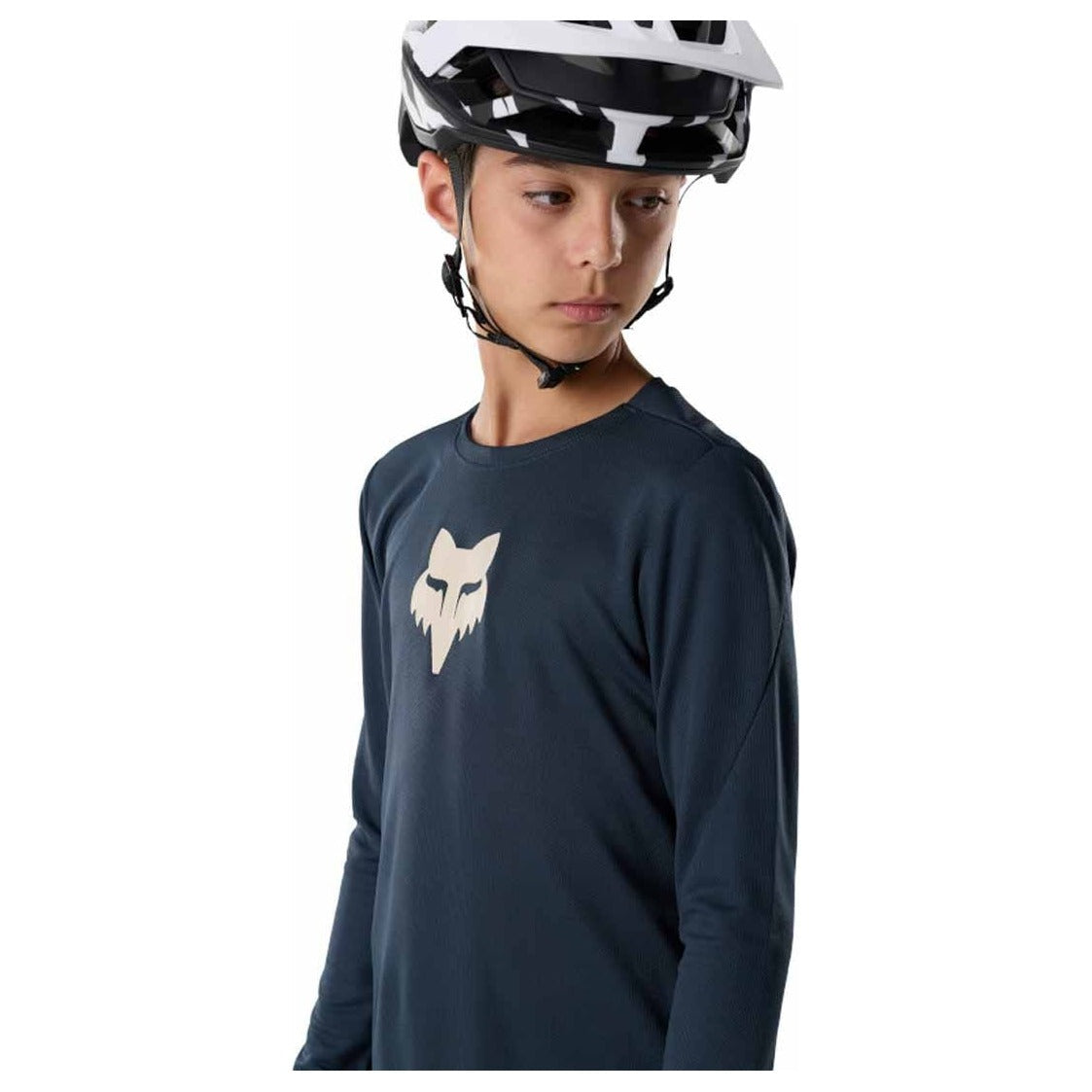 FOX Youth Ranger Fox Head Long Sleeve Jersey - Galaxy Blue